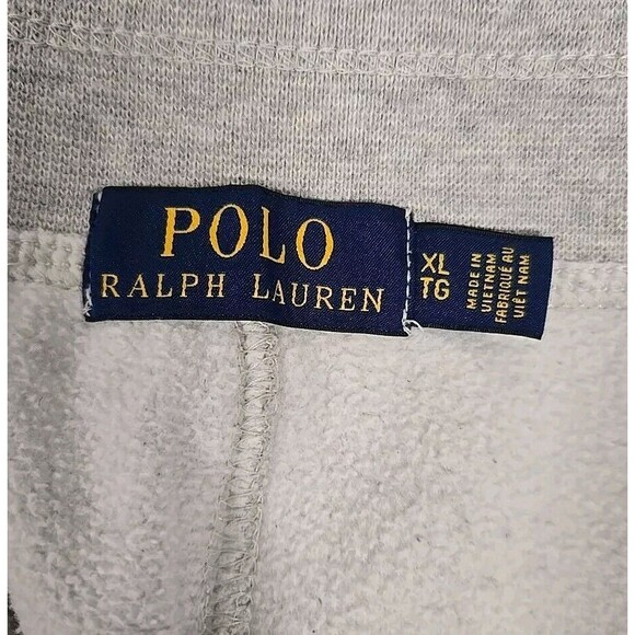 Polo Ralph Lauren  Fleece Jogger Sweatpants Heather Light Gray Men's Size XL - Picture 6 of 11